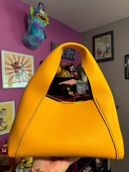 The Roxy top handle hand sewn leather bag!