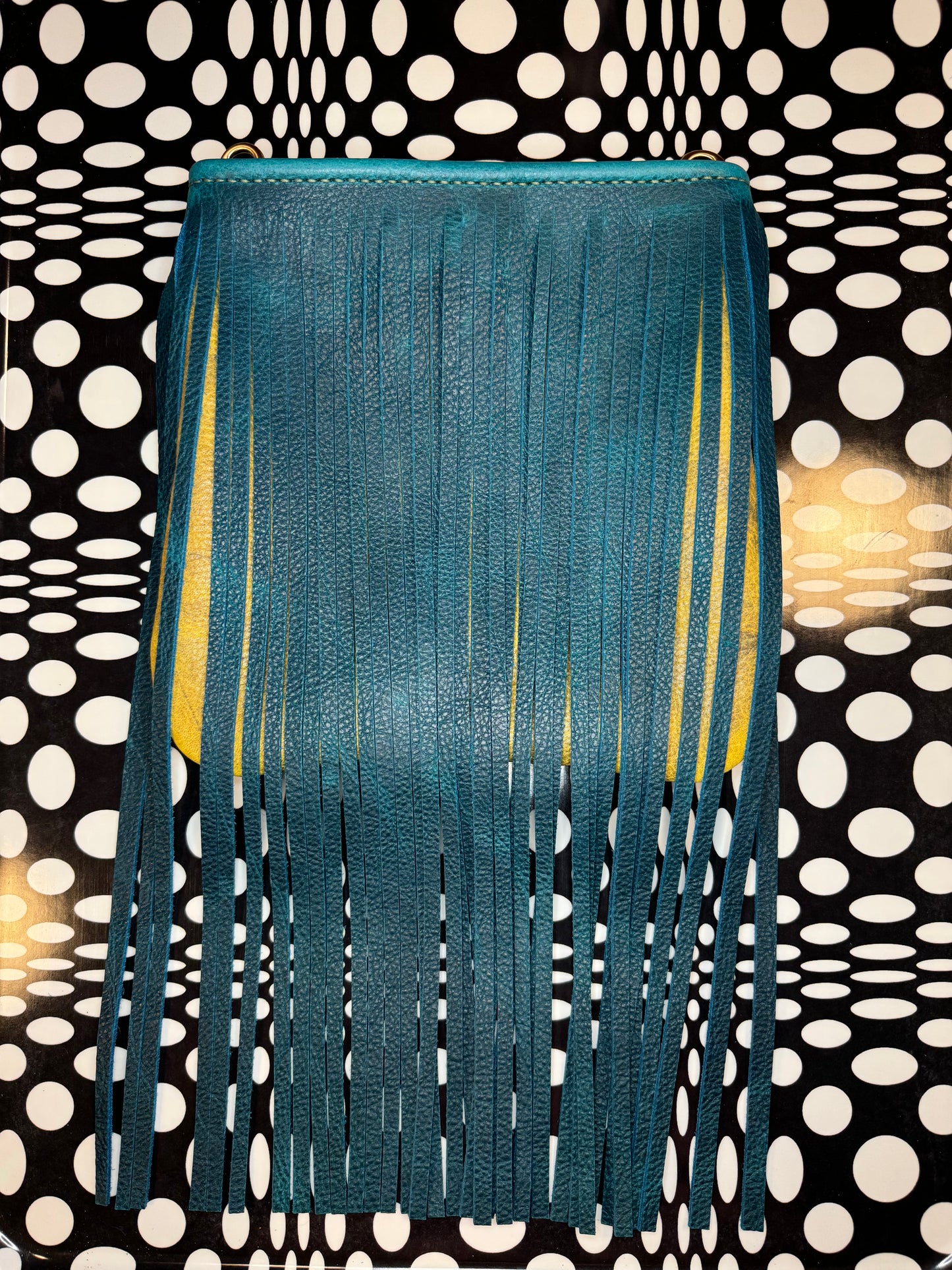 Candi A$$ hand sewn leather fringe crossbody bag! Soft cowhide rocker chic purse