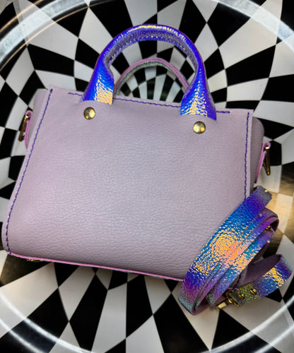 ZuZu top handle mini tote! Hand sewn leather purse