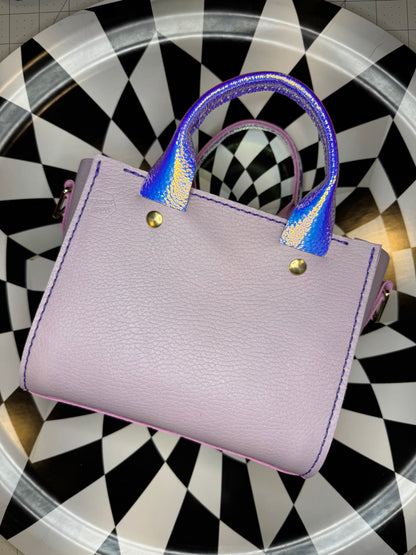 ZuZu top handle mini tote! Hand sewn leather purse