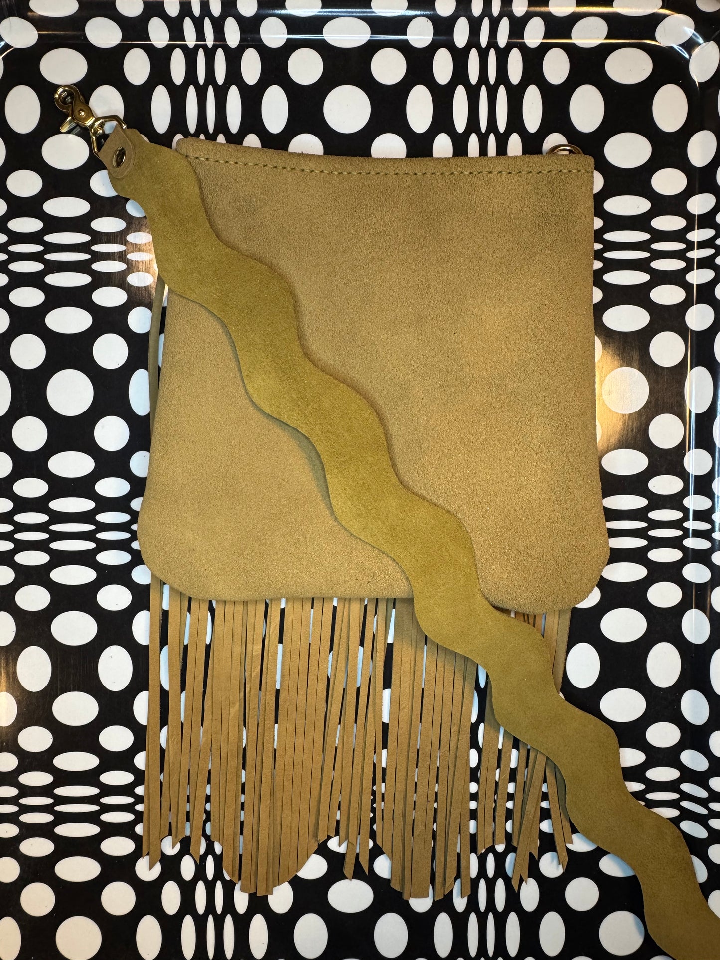 Candi A$$ hand sewn leather fringe crossbody bag! Soft cowhide rocker chic purse