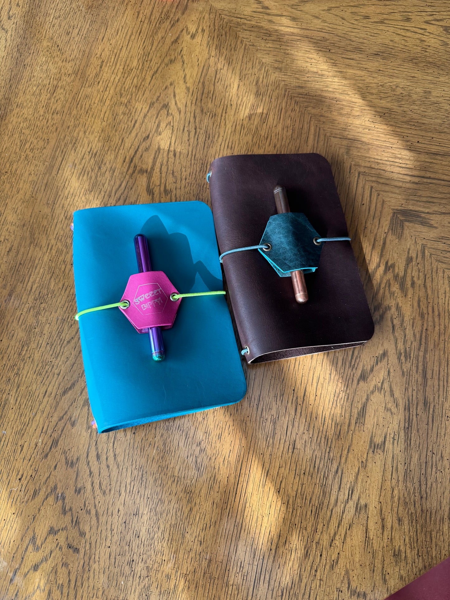 Handmade Leather Traveler’s Notebook Cover – Refillable Journal Cover