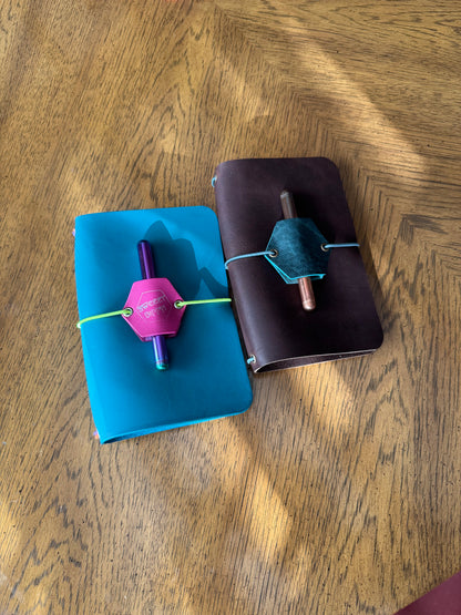 Handmade Leather Traveler’s Notebook Cover – Refillable Journal Cover