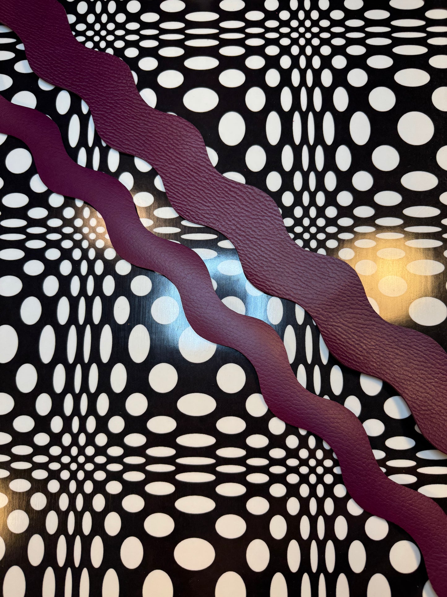 Wavy purse strap! Leather squiggly replacement crossbody or shoulder strap!