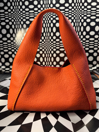 The Roxy top handle hand sewn leather bag!