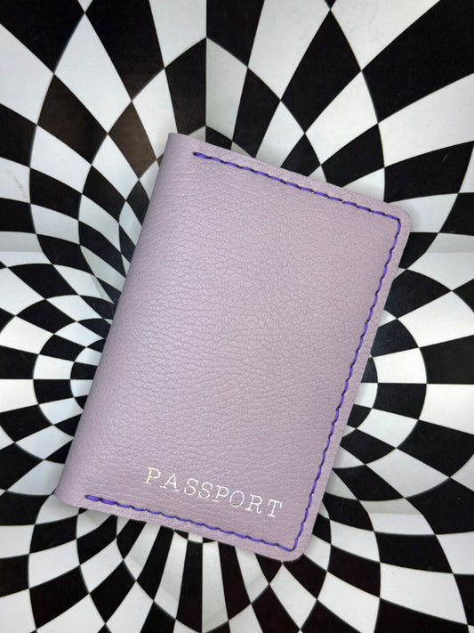 Passport holder/sleeve/cover Handmade bison hide buffalo leather.  Hand sewn unique gift for the traveler!