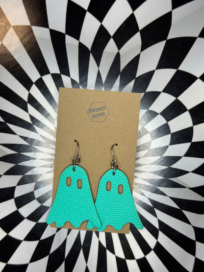 Leather Ghost earrings!