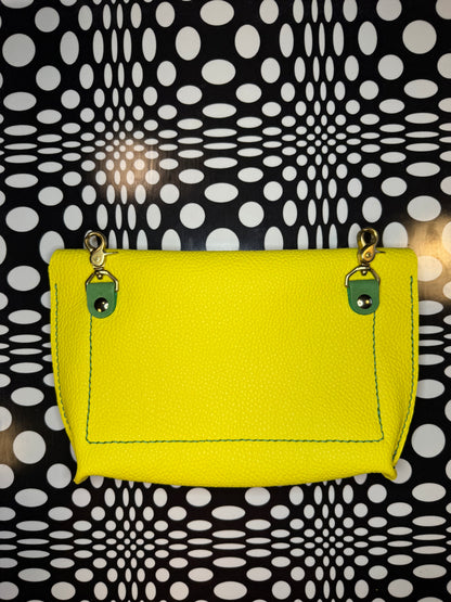 Love Bug Clip-On wavy Leather Bum Bag | Handmade hand sewn Leather Hip Bag