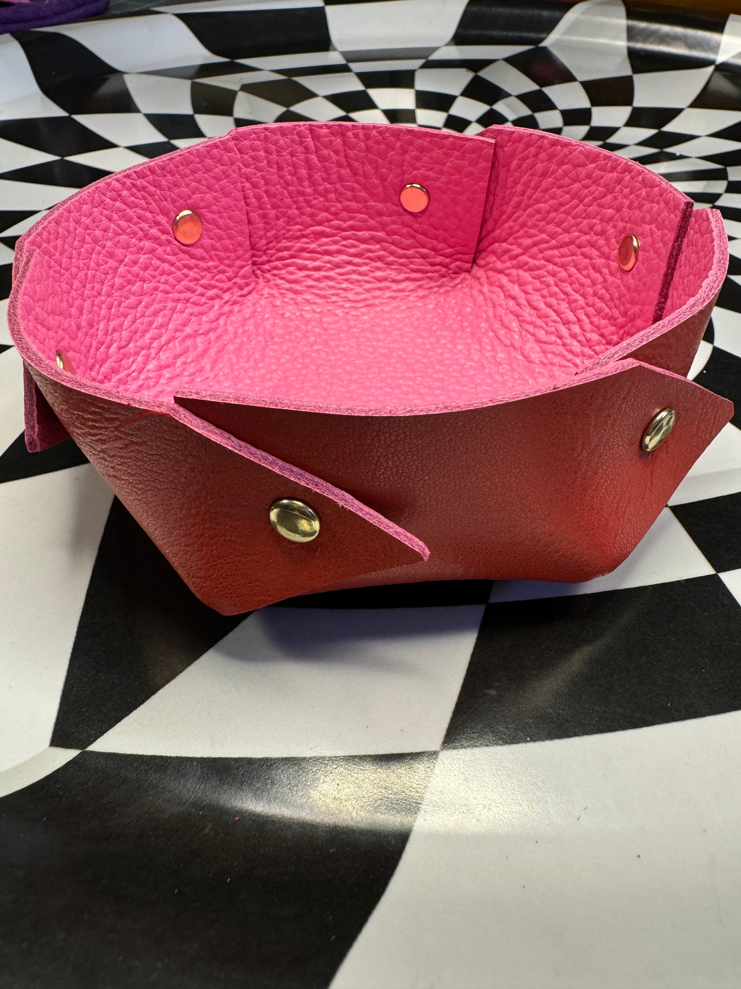 Leather valet trays!