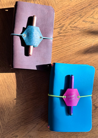 Handmade Leather Traveler’s Notebook Cover – Refillable Journal Cover