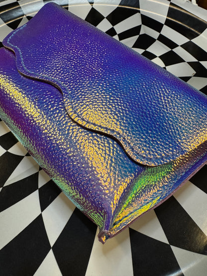 Love Bug Clip-On wavy Leather Bum Bag | Handmade hand sewn Leather Hip Bag