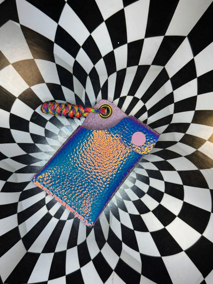 Front pocket wallet! Hand sewn leather paracord rugged card & cash case! Slim minimalist