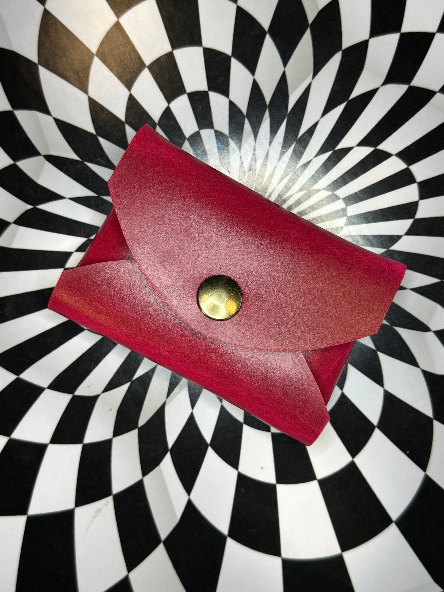 Lil Turbo leather card case wallet! Unisex no sew design!