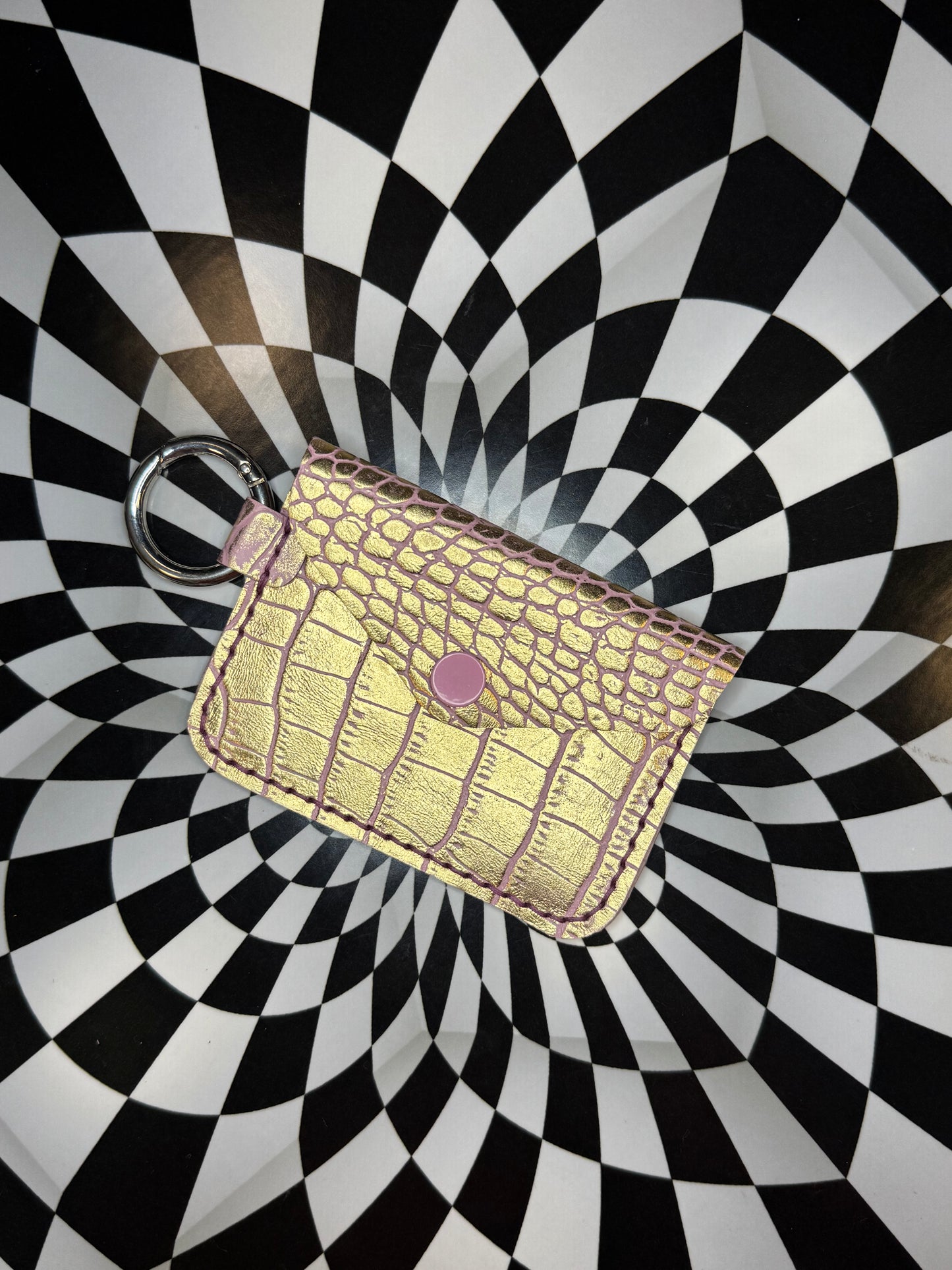 Lilia slim key ring card case/ unisex wallet! Minimalist