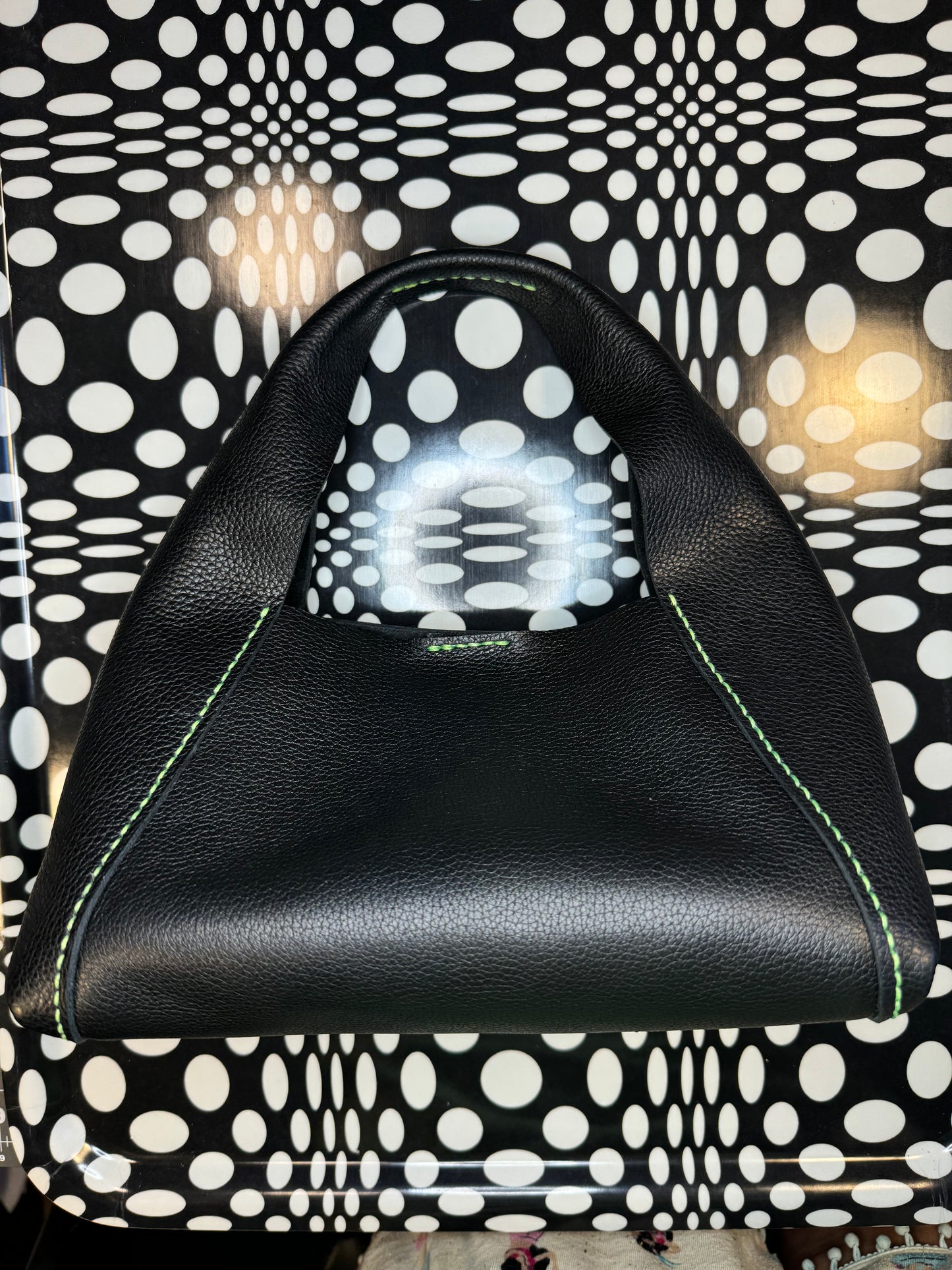 The Roxy top handle hand sewn leather bag!