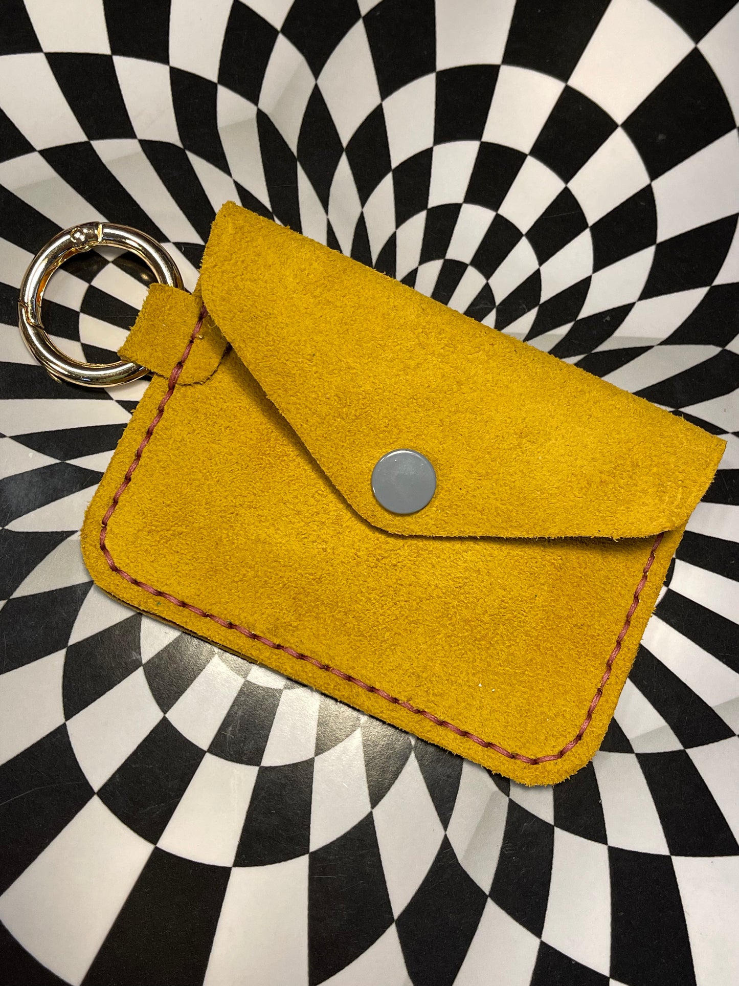 Lilia slim key ring card case/ unisex wallet!