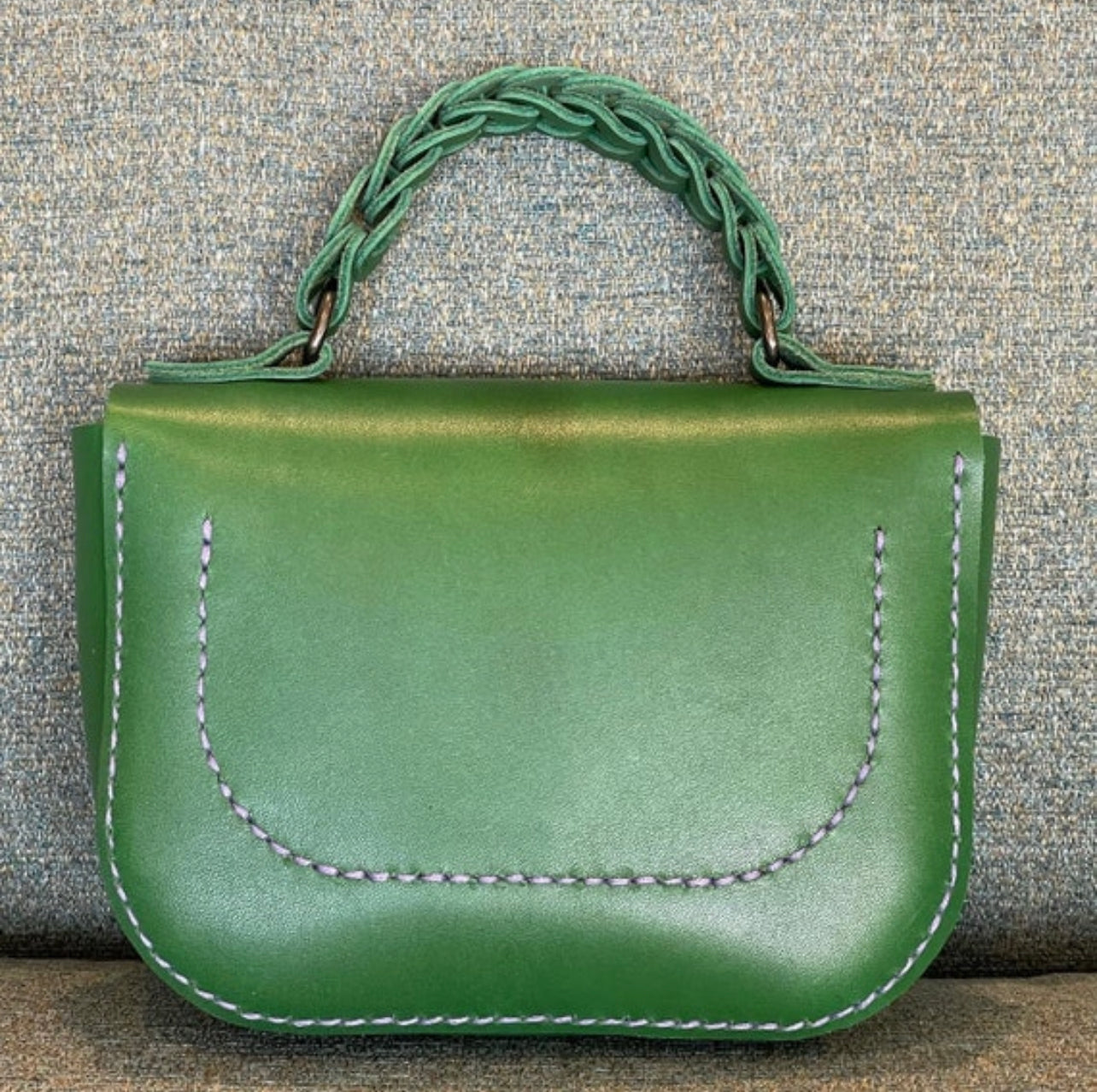 Michelle linked leather top handle mini bag!