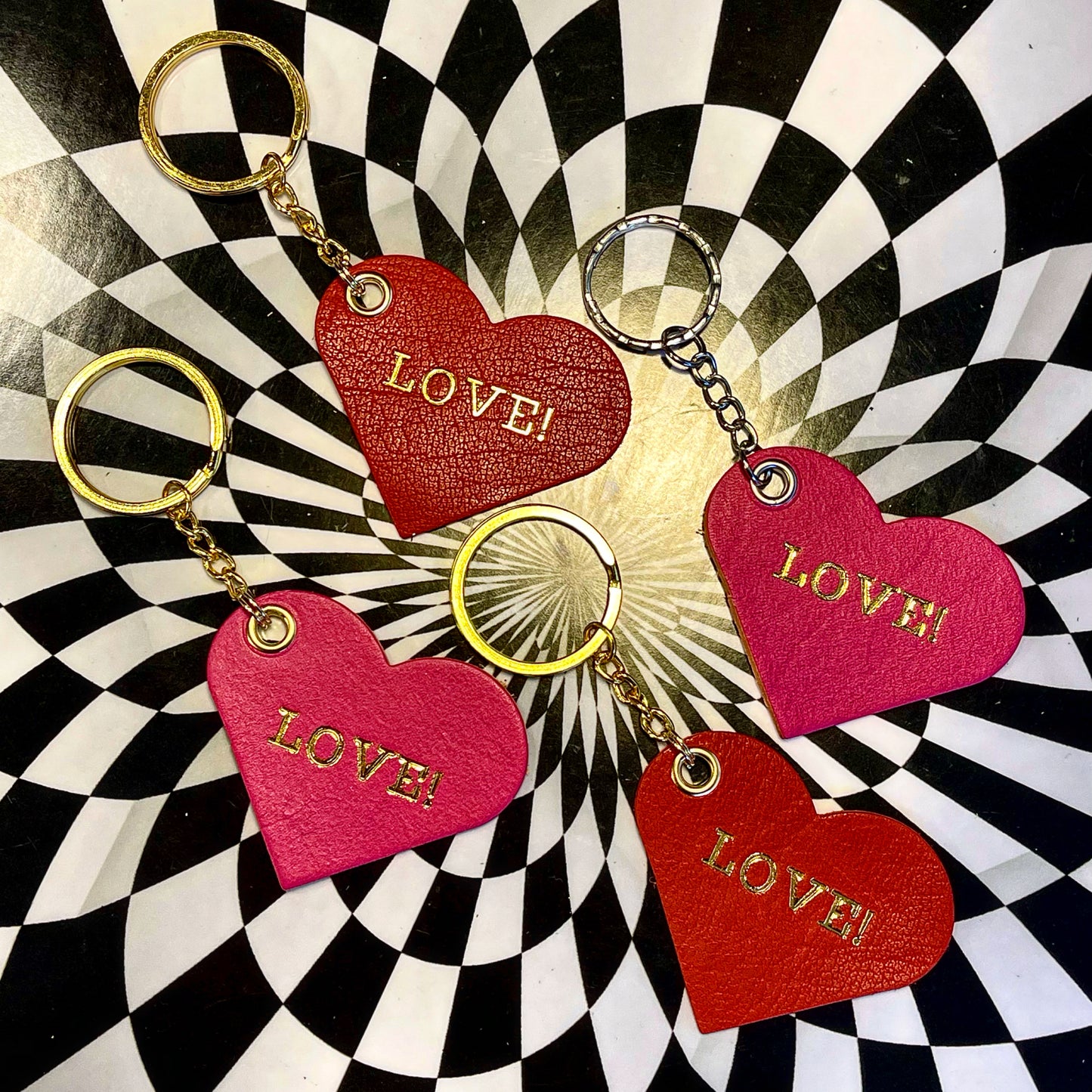 Gold foiled heart keychains! LOVE! Or MEH.