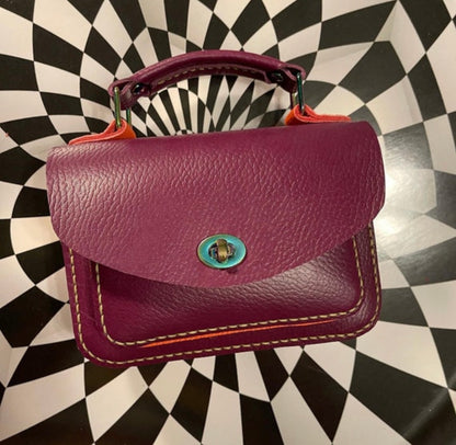 The Romy top handle mini briefcase bag! The OG now with strap attachments for crossbody wear!