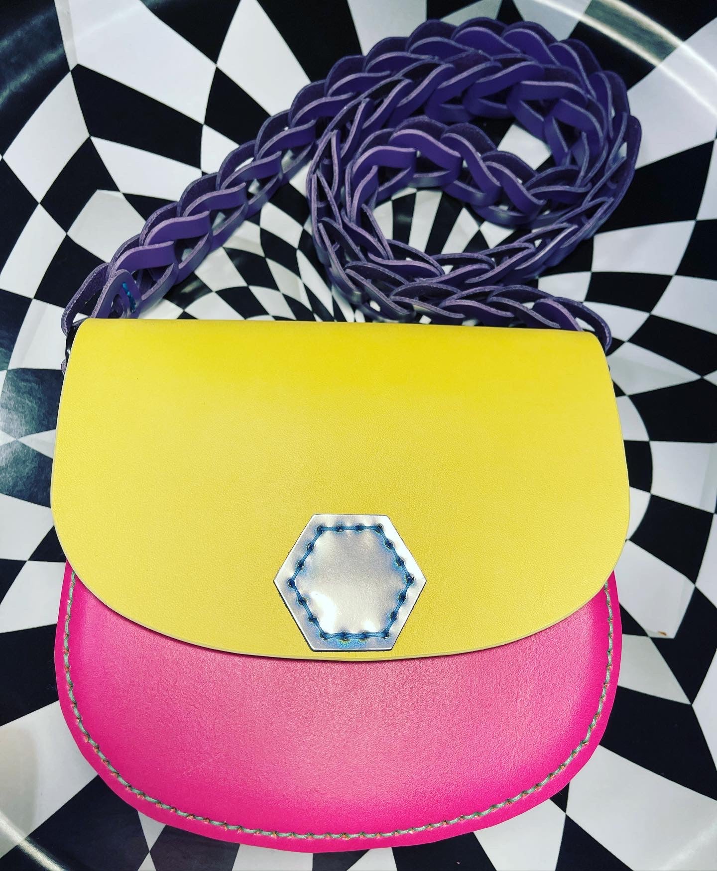 Jem colorblock saddle bag!