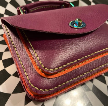 The Romy top handle mini briefcase bag! The OG now with strap attachments for crossbody wear!